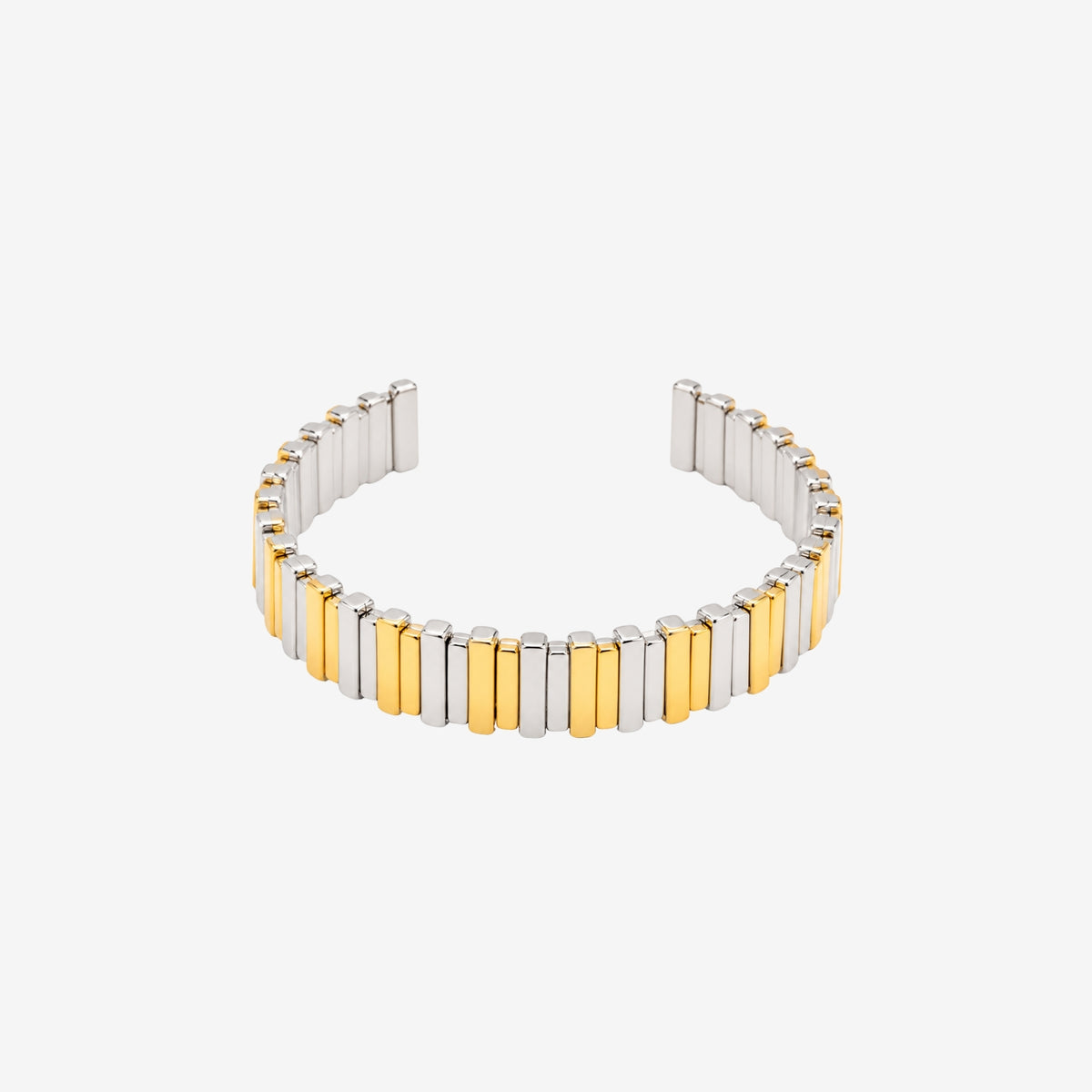 Shikaku Mixed Metals Cuff Bangle