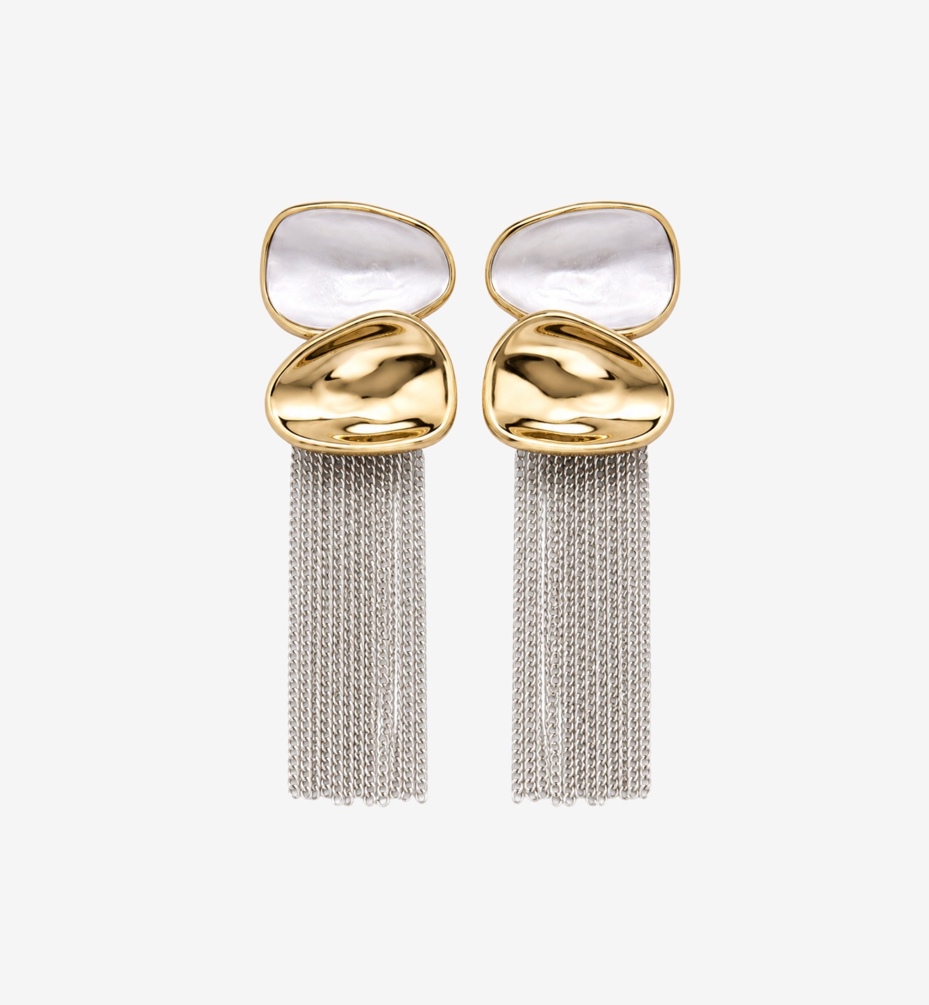 Enso Metals Chain Tassel Earrings