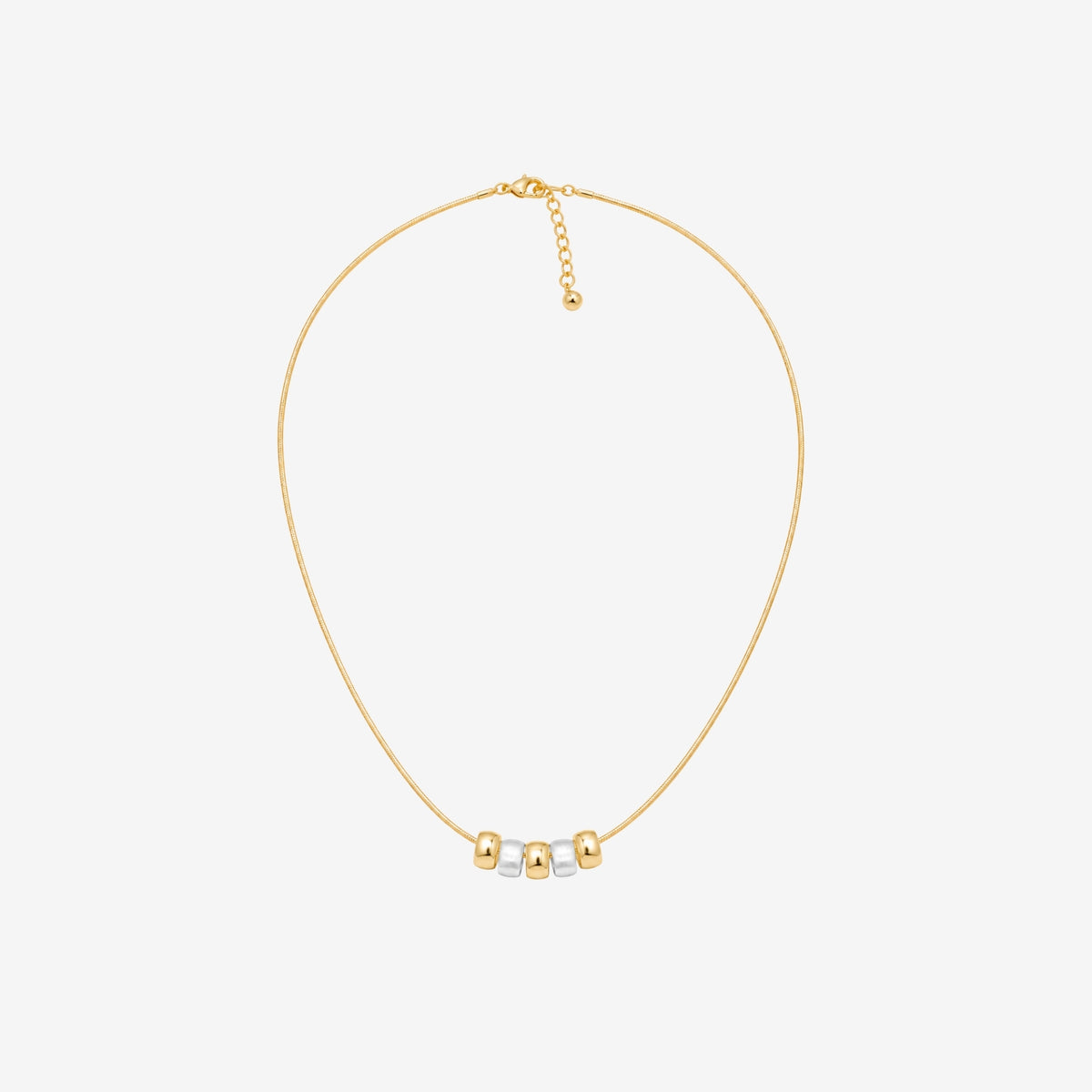 Enso Mixed Metals Multi Ring Necklace