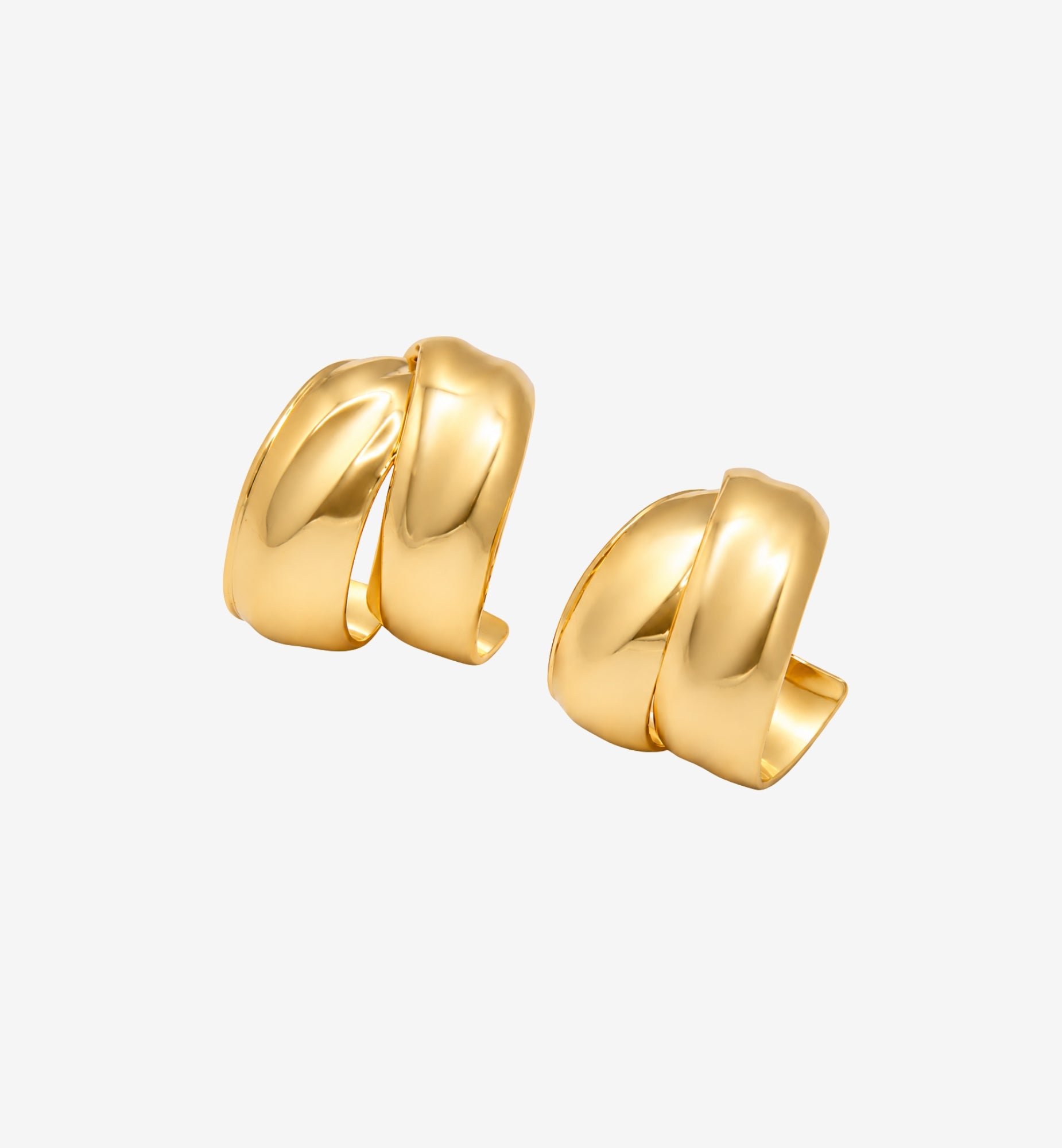 Kin Molten Hoop Earrings
