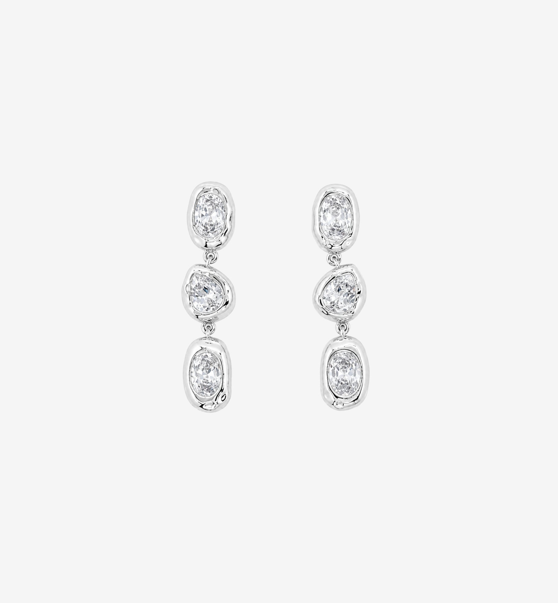 Enso Layered Stone Earrings