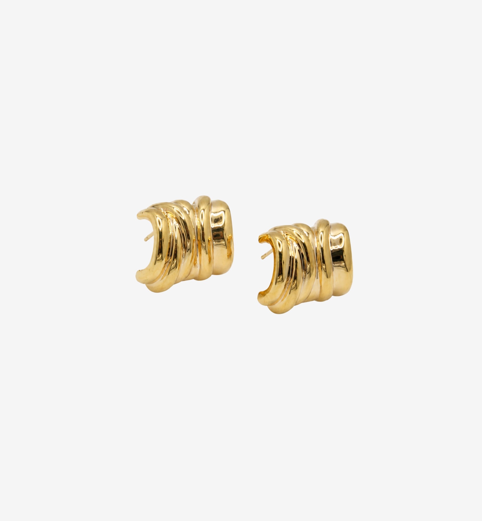 Kin Molten Structured Stud Earrings