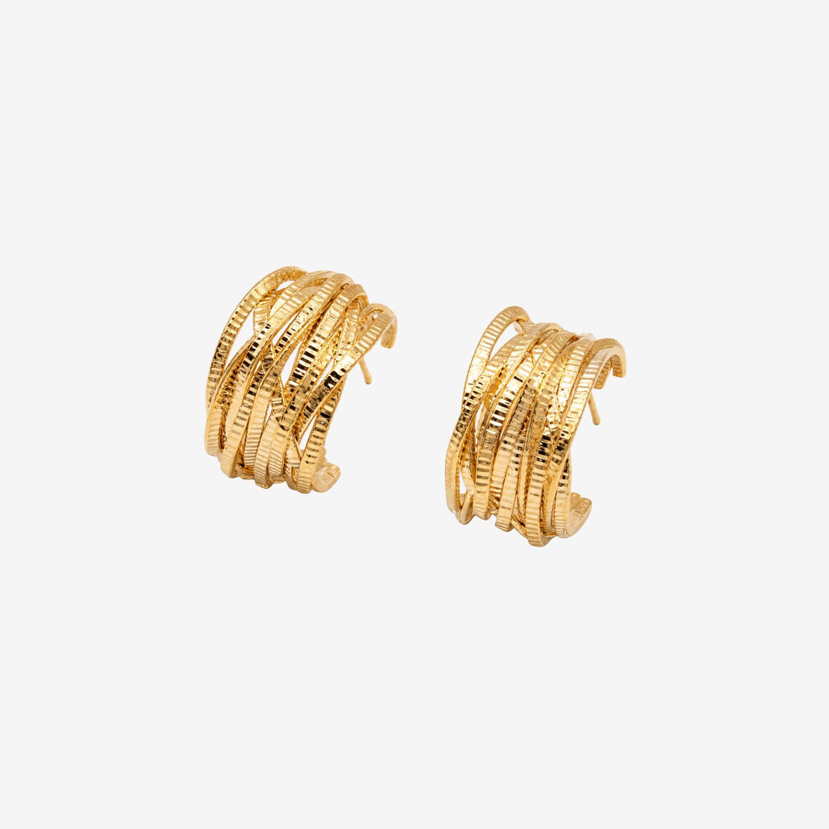 Kin Twisted Gold Hoops