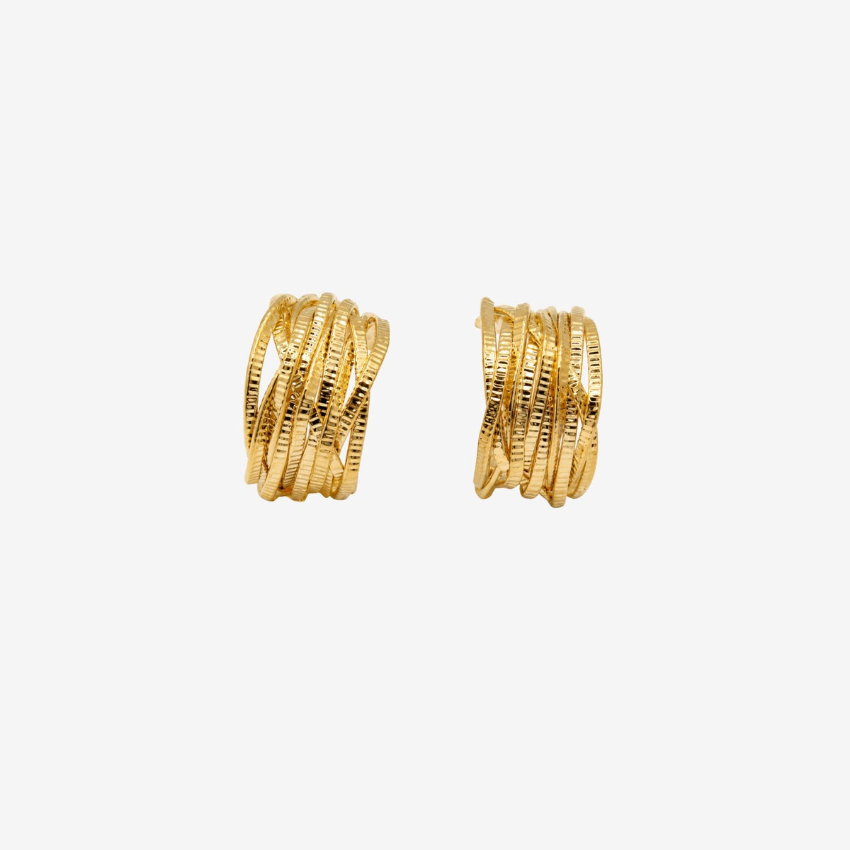 Kin Twisted Gold Hoops