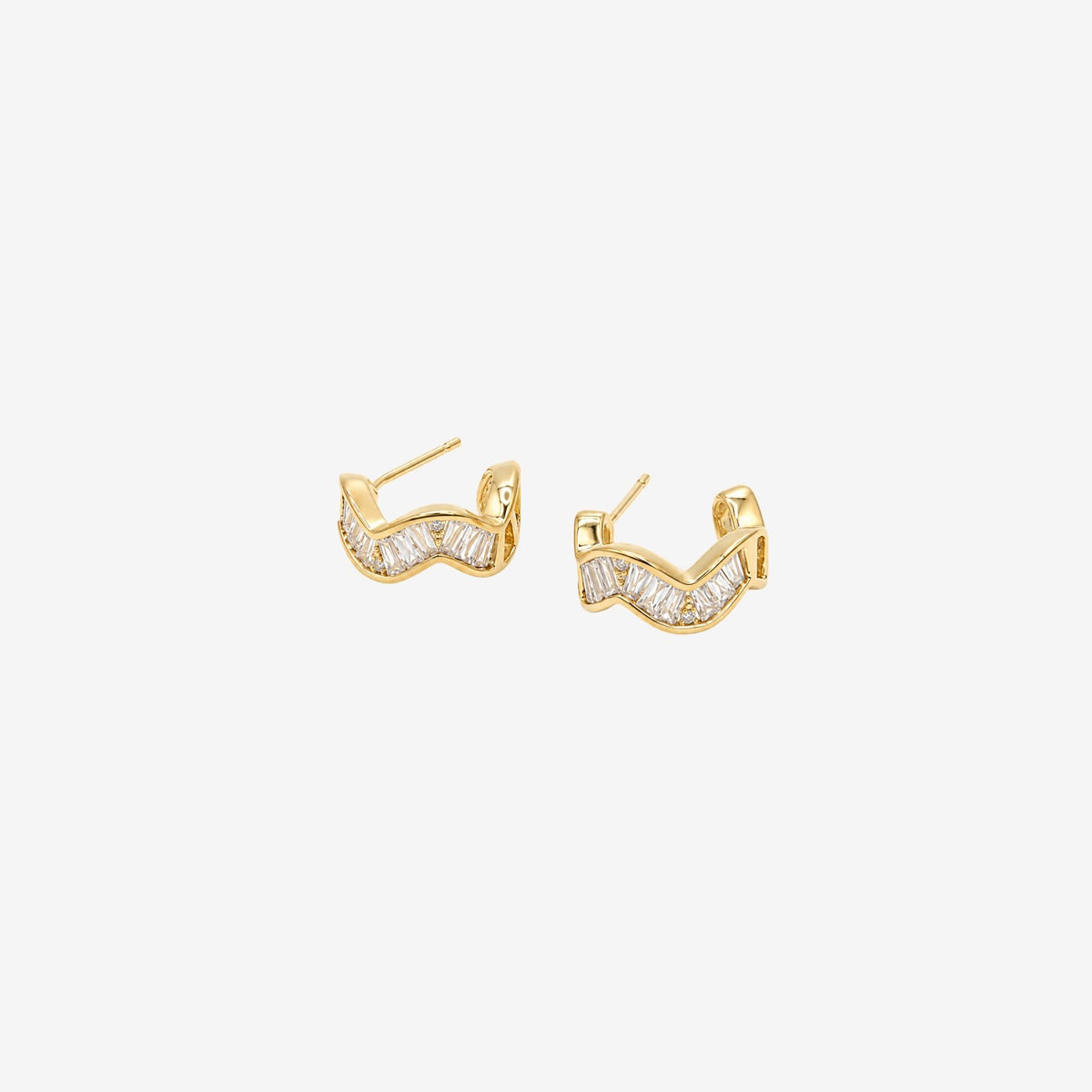 Kin Twisted Stone Hoops