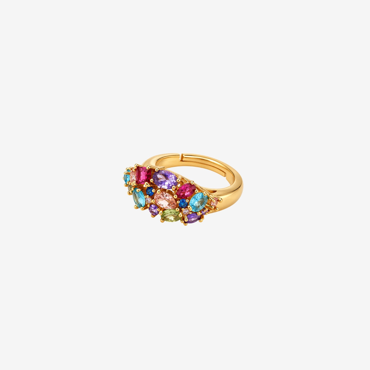 Hanabi Multi Stone Statement Ring