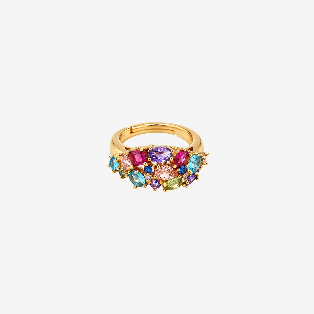 Hanabi Multi Stone Statement Ring