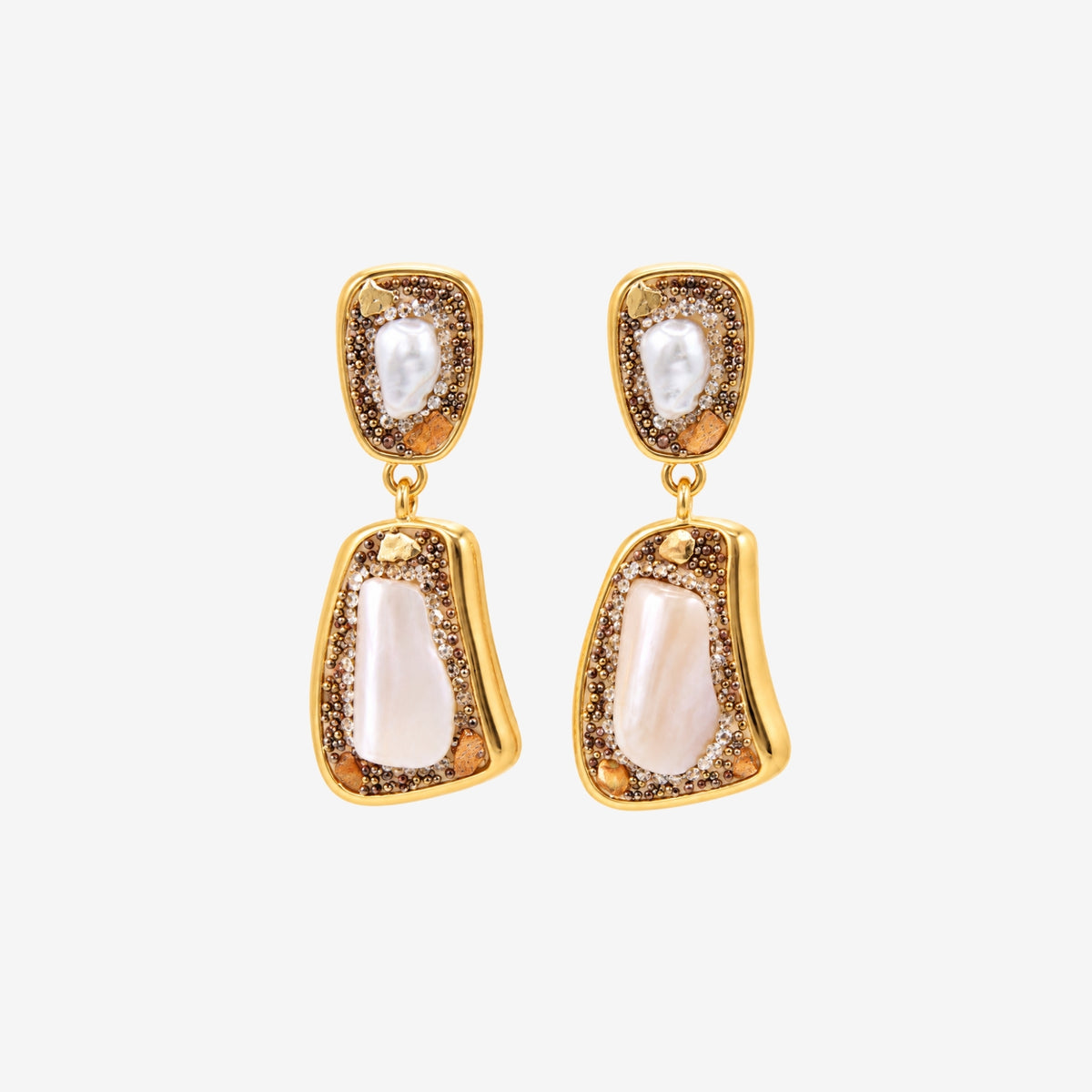 Shinju Mother of Pearl Shimmer Earrings