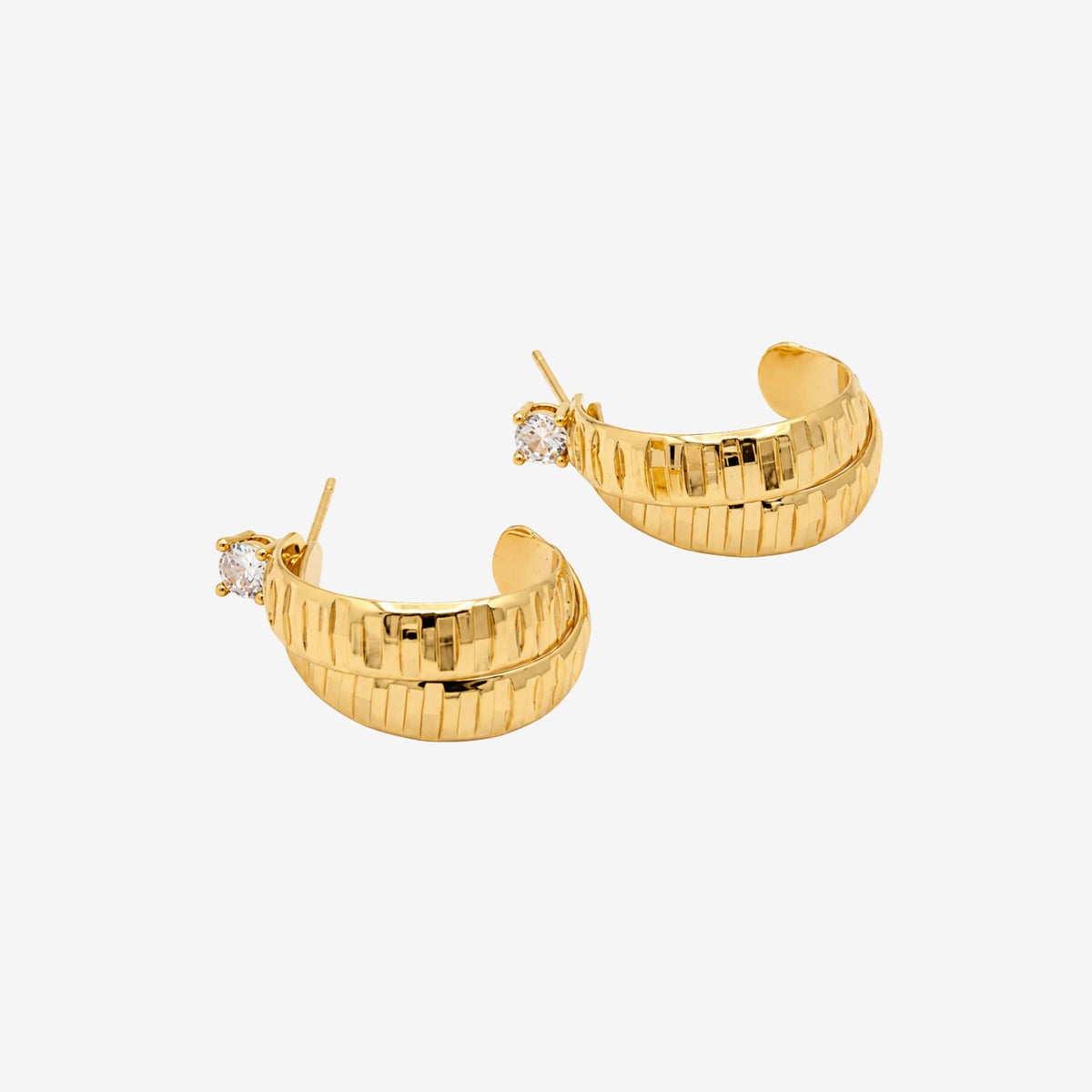 Kin Sculptural Hoop Earrings