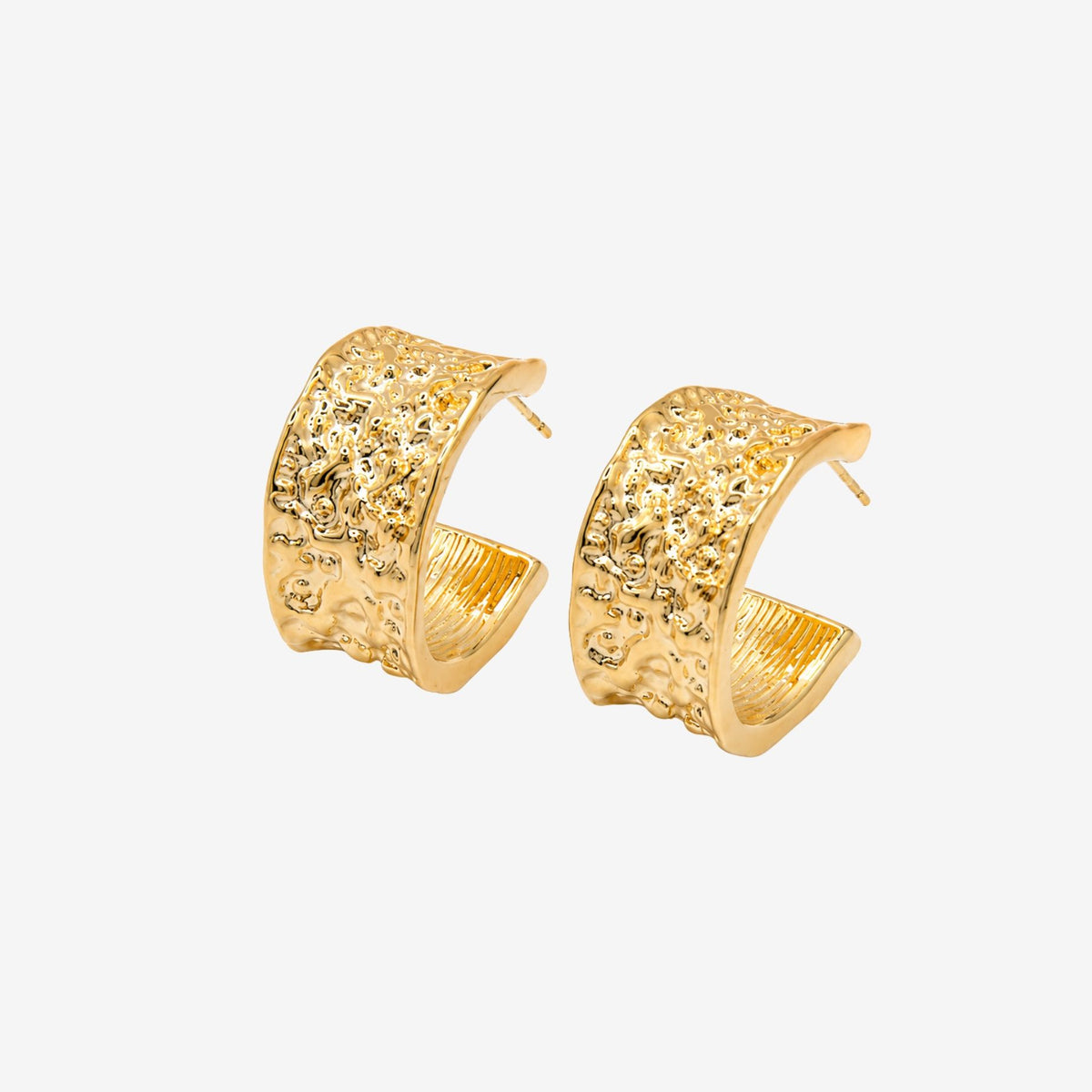 Kin Molten Gold Hoop Earrings
