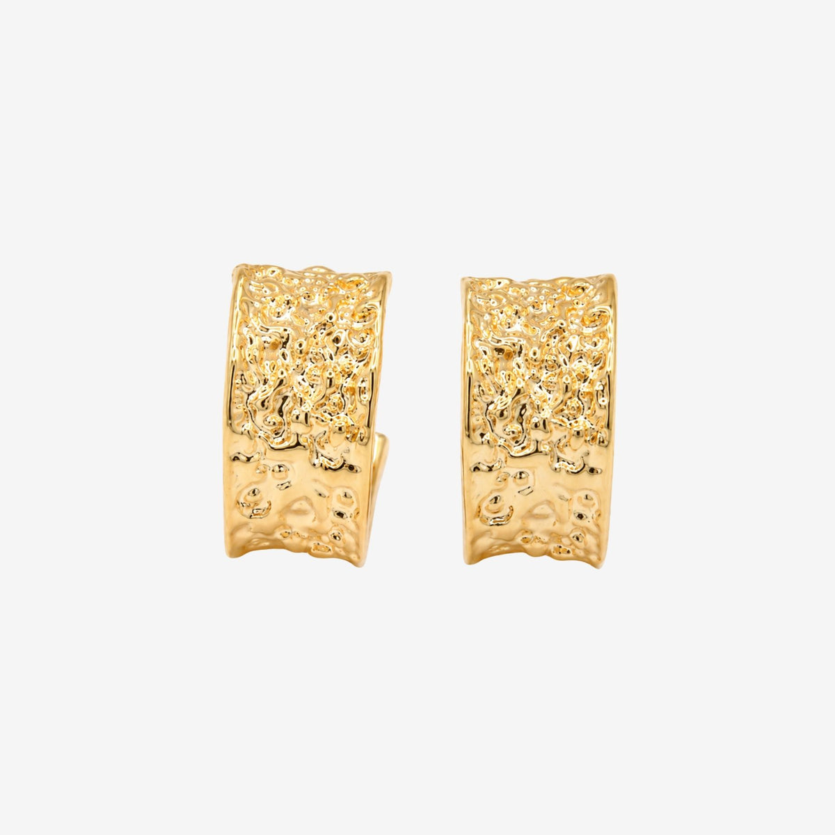 Kin Molten Gold Hoop Earrings