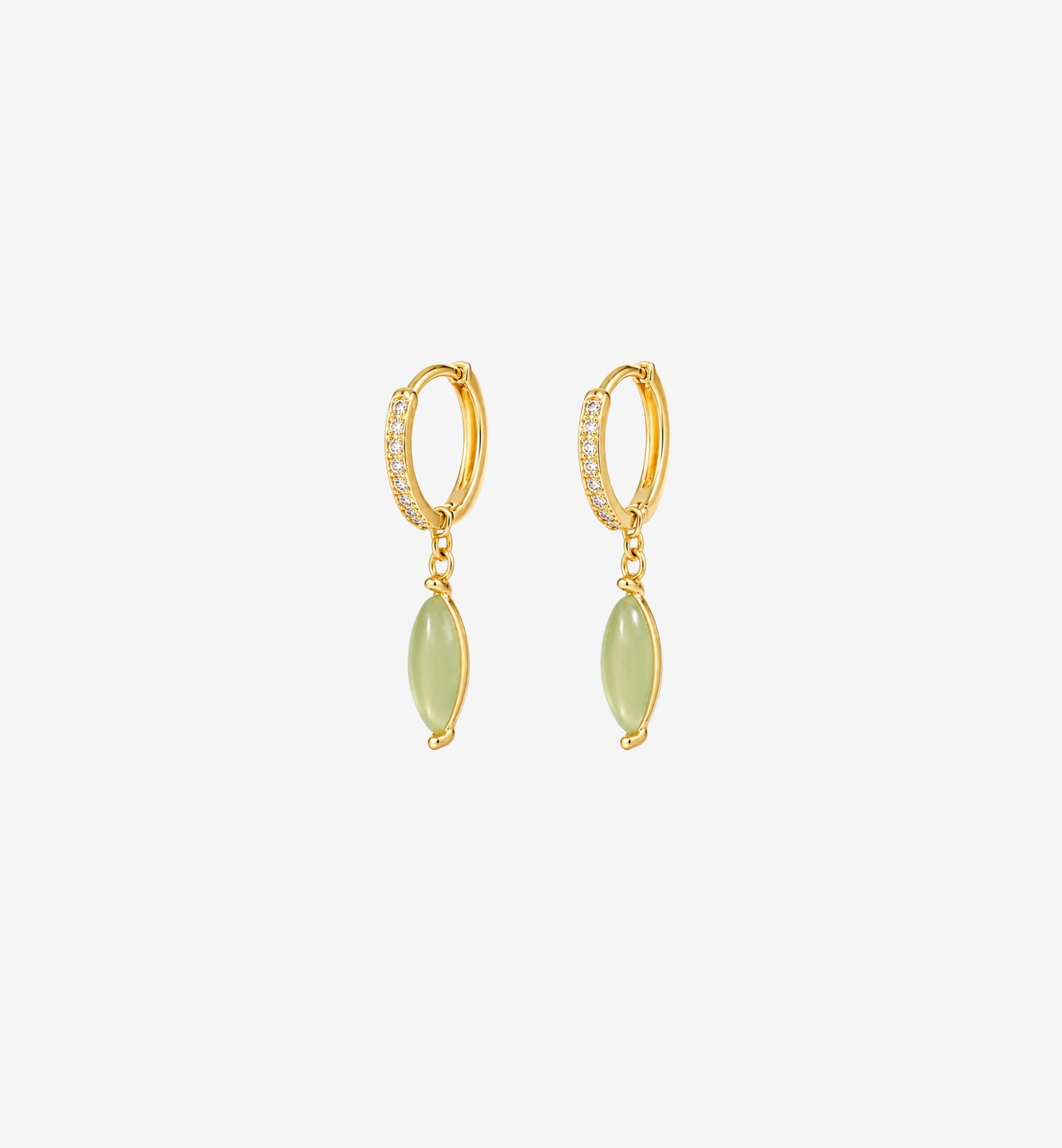 Nekomeishi Green Cats Eye Earrings