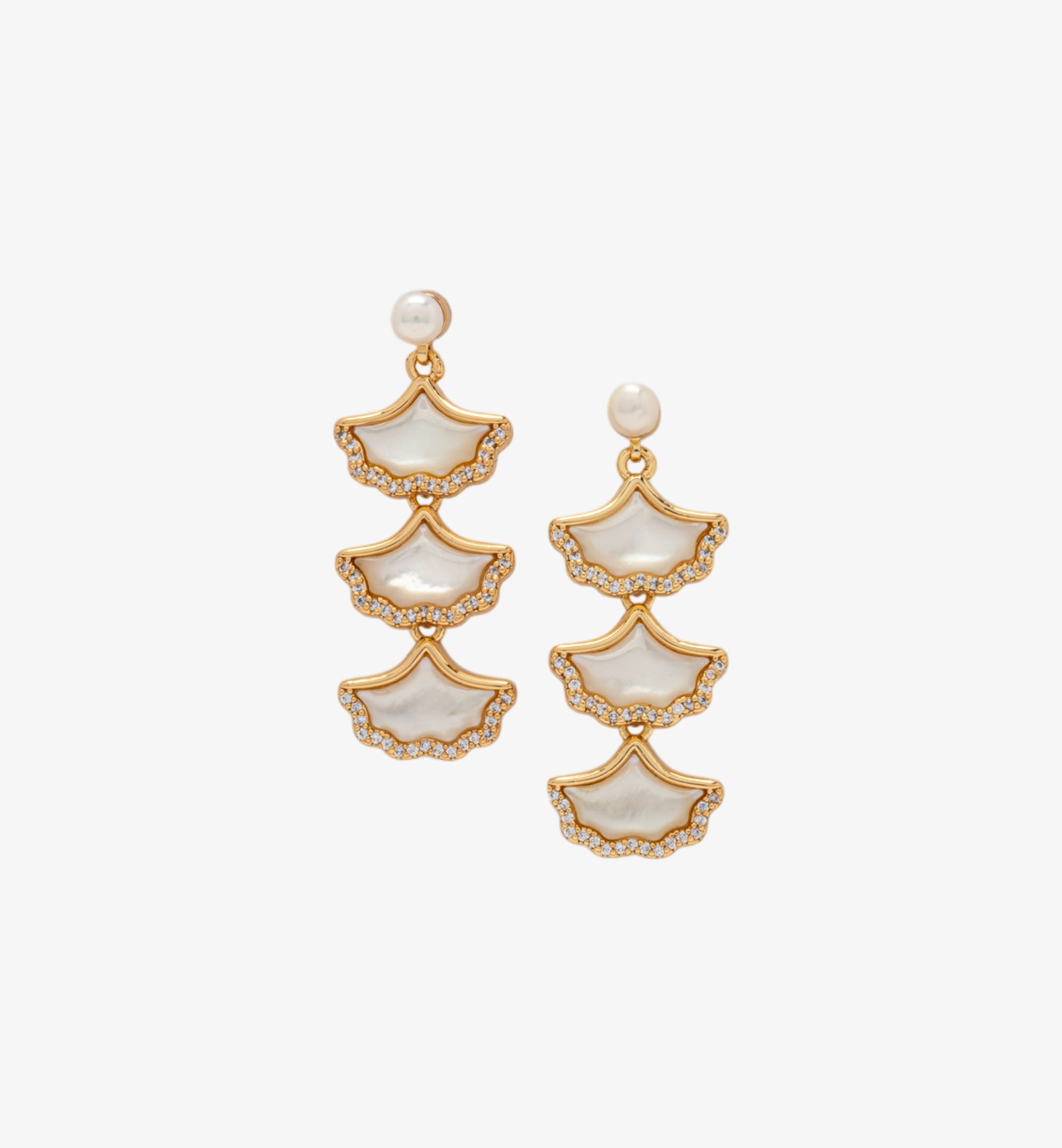 Gingko Shell Earrings