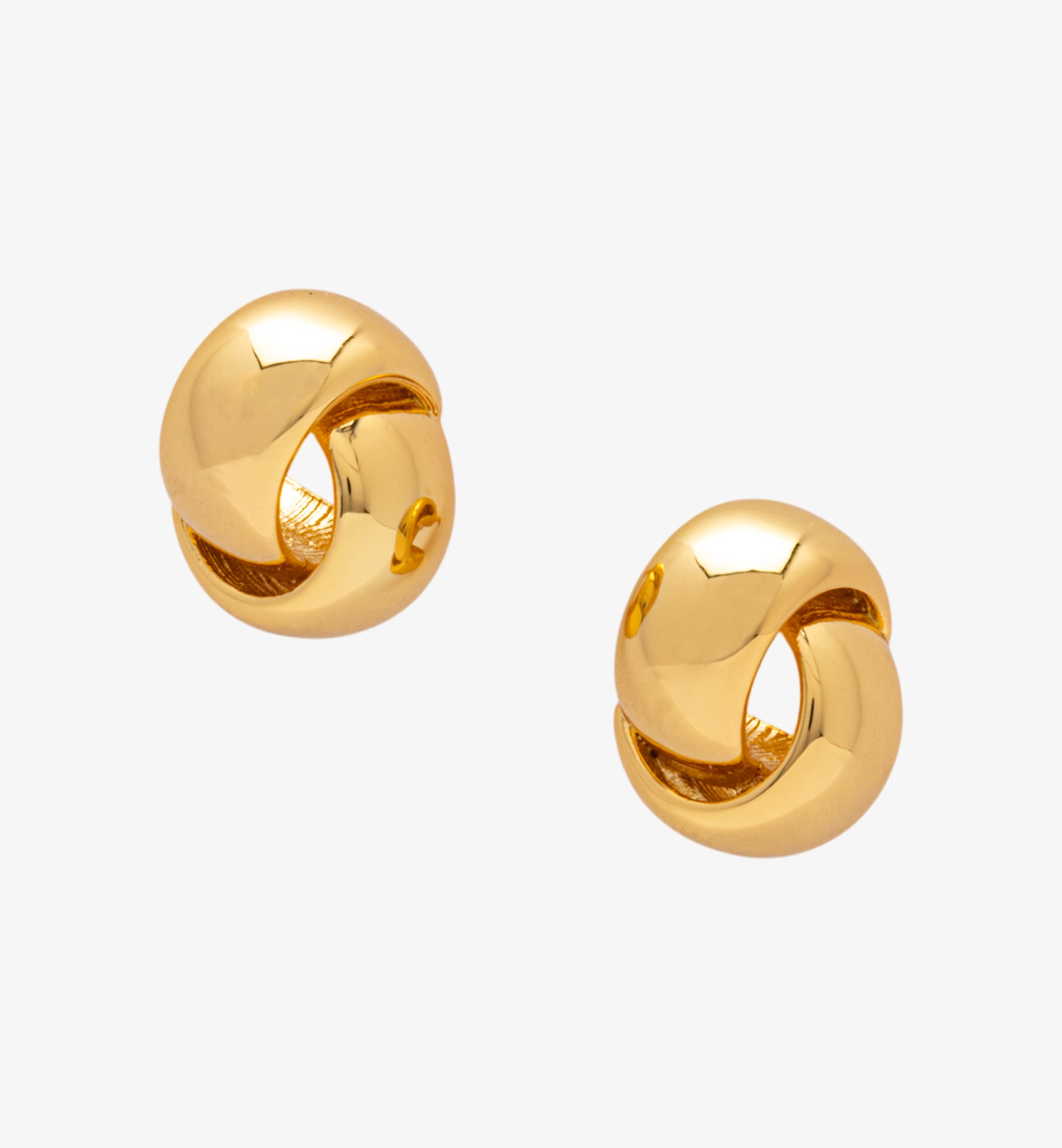 Kin Gold Knot Earrings  18K Gold Plated by Uchi & Soto Jewellery