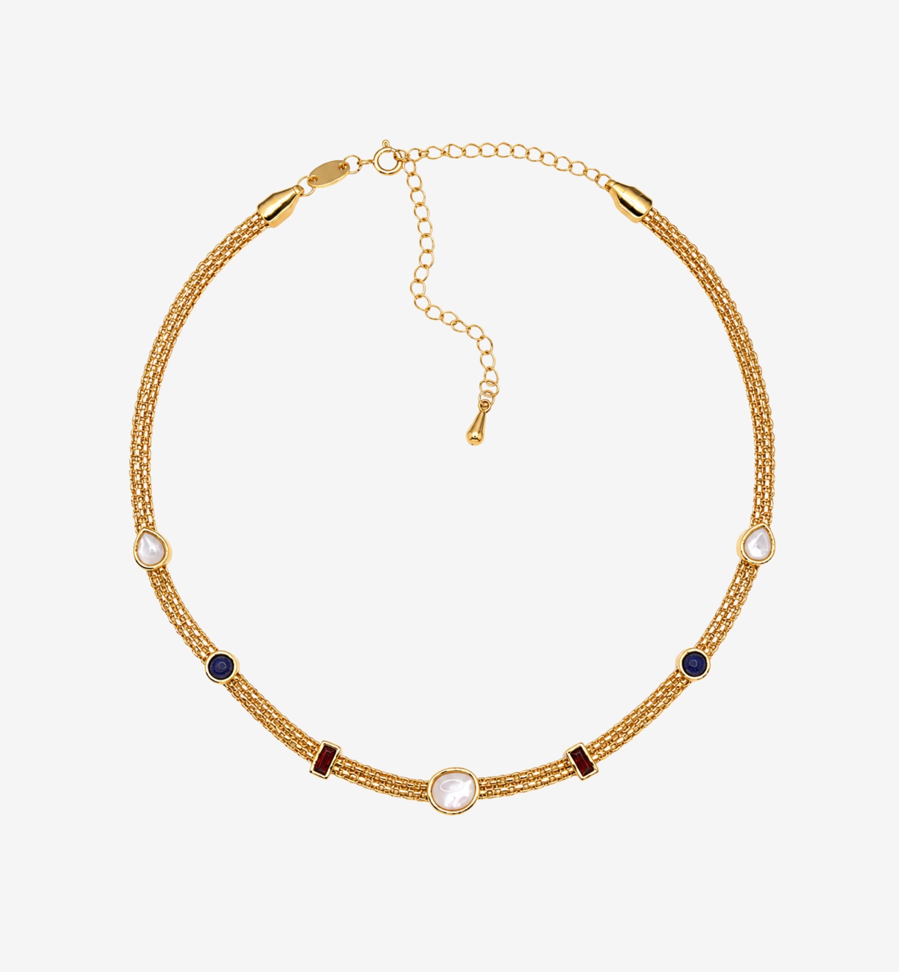 Enso Mixed Semi Precious Necklace