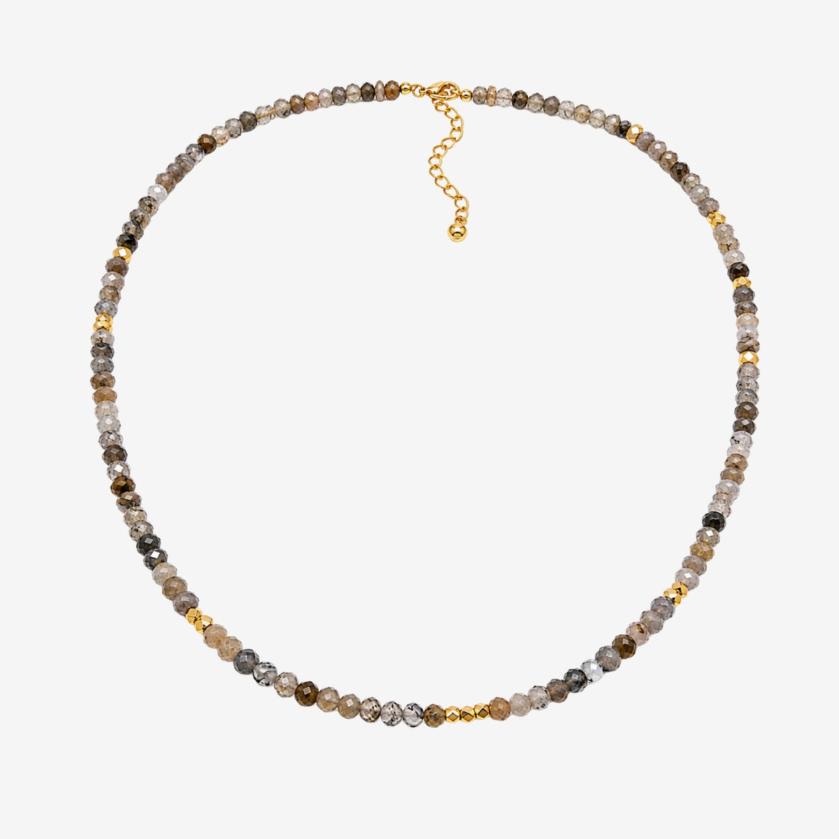 Enso Moonstone Beaded Necklace