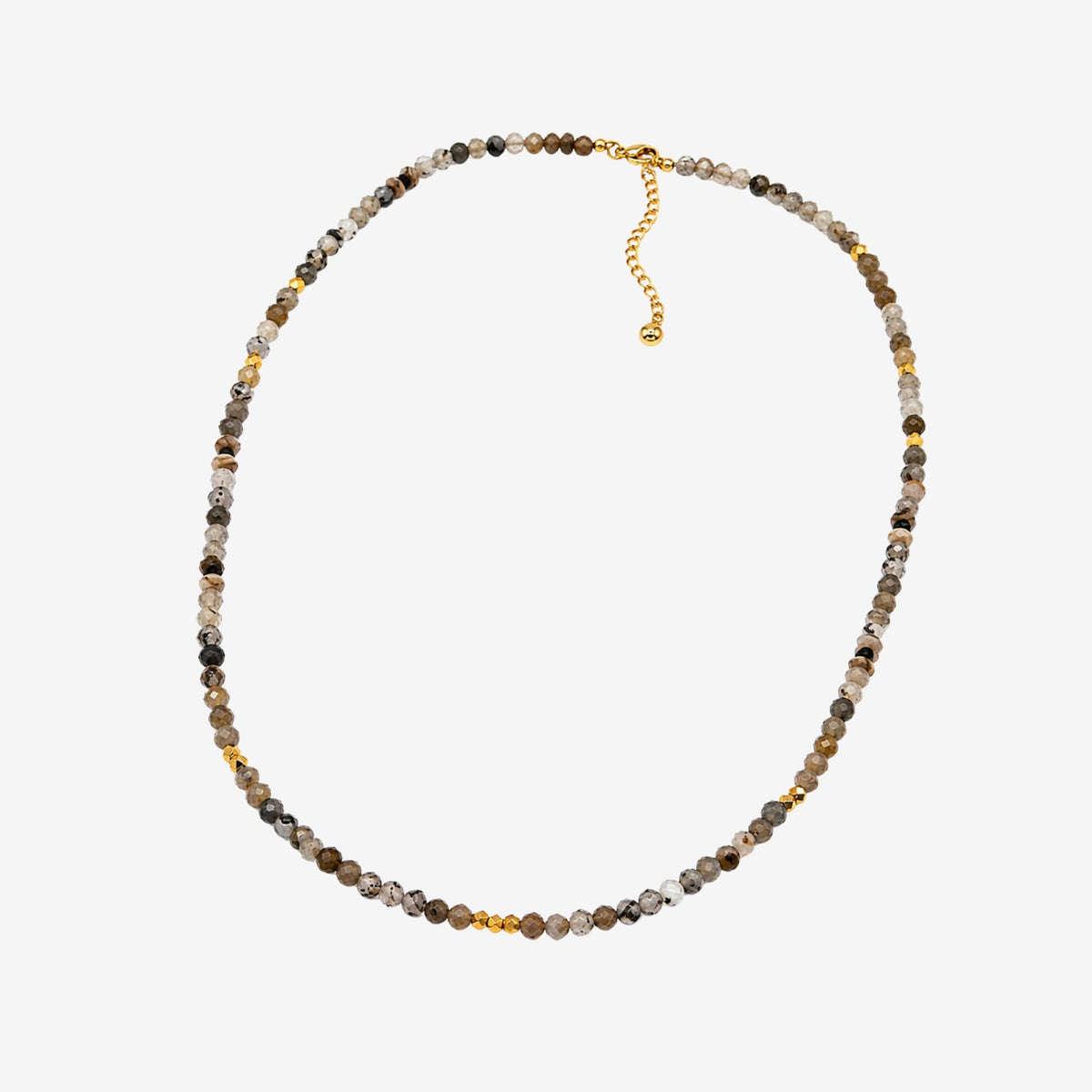 Enso Moonstone Beaded Necklace