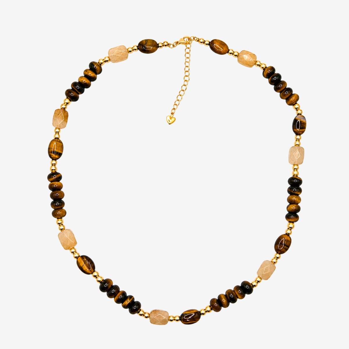 Nekomeishi Tiger's Eye Beaded Necklace