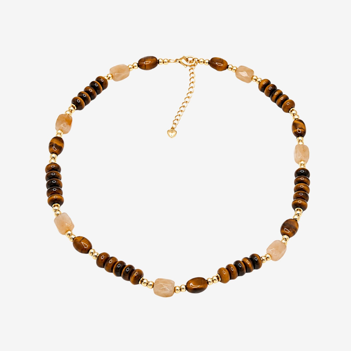 Nekomeishi Tiger's Eye Beaded Necklace