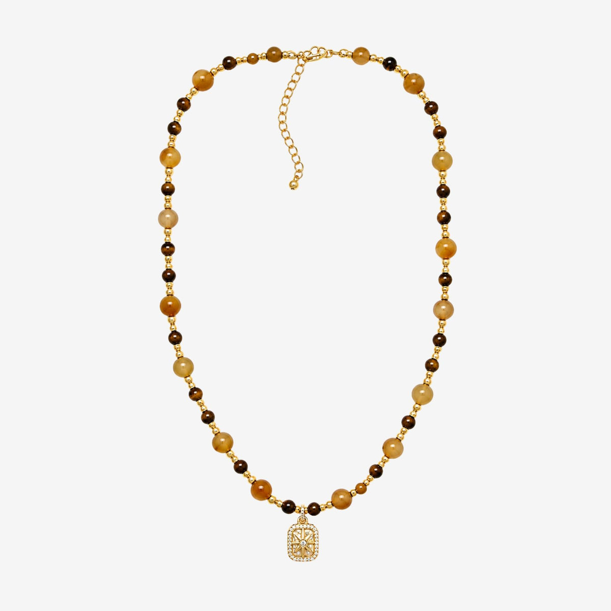Nekomeishi Gemstone Pendant Necklace