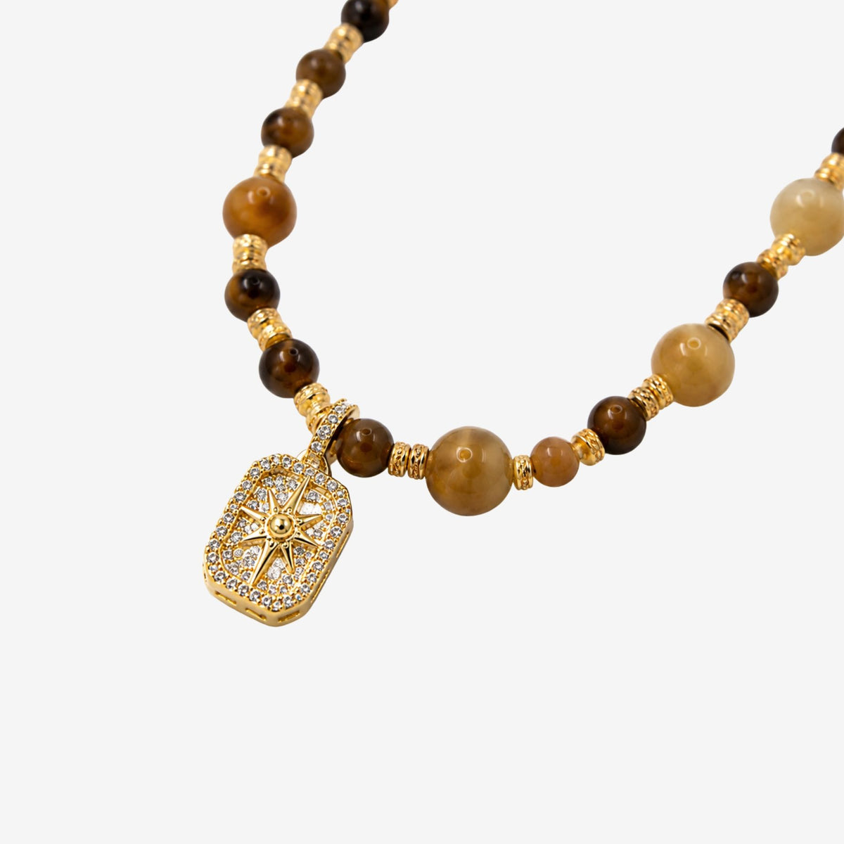 Nekomeishi Gemstone Pendant Necklace