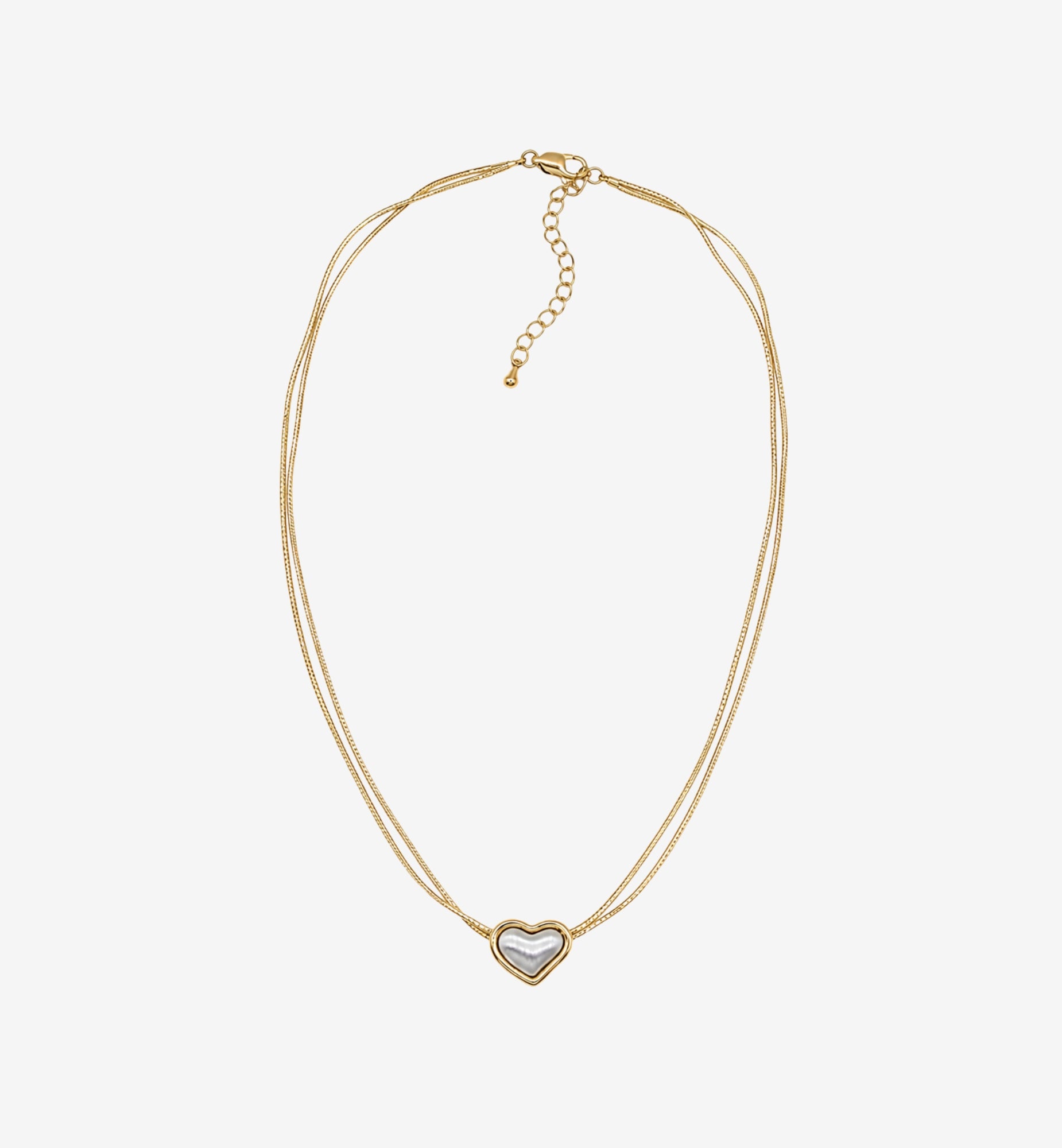 Kokoro Metal Heart Necklace