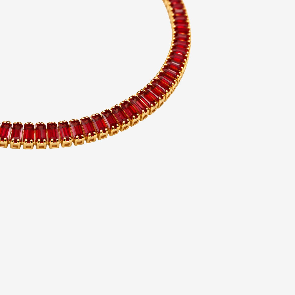 Hanabi Red Stone Necklace