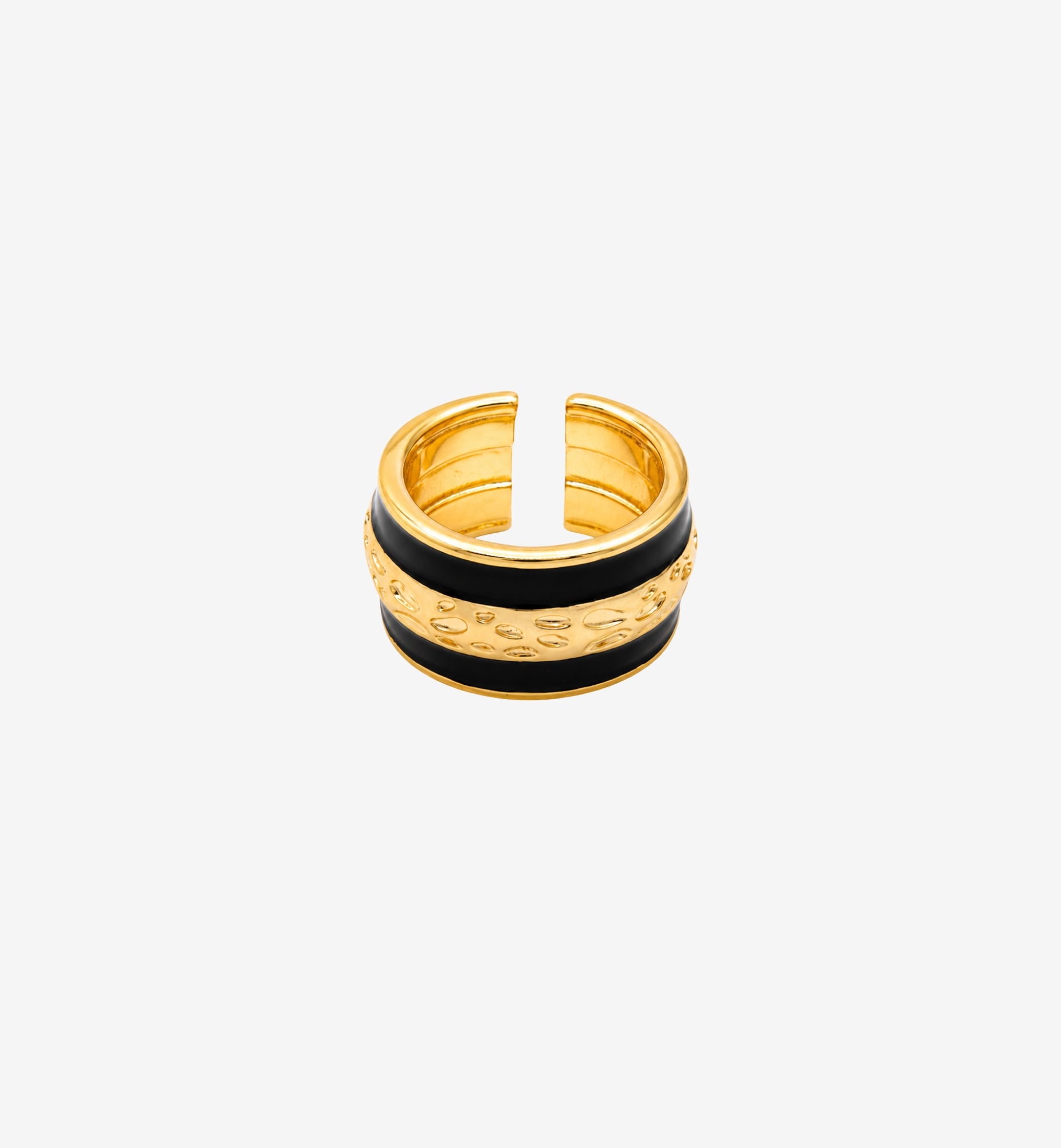 Kin Black and Gold Ring