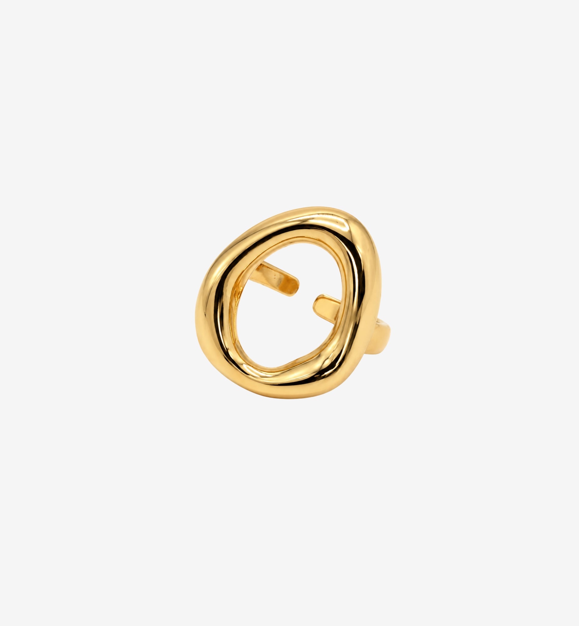 Enso Gold Open Circle Ring