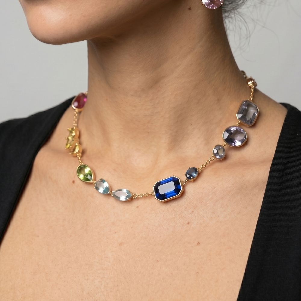 Hanabi Mixed Stone Necklace
