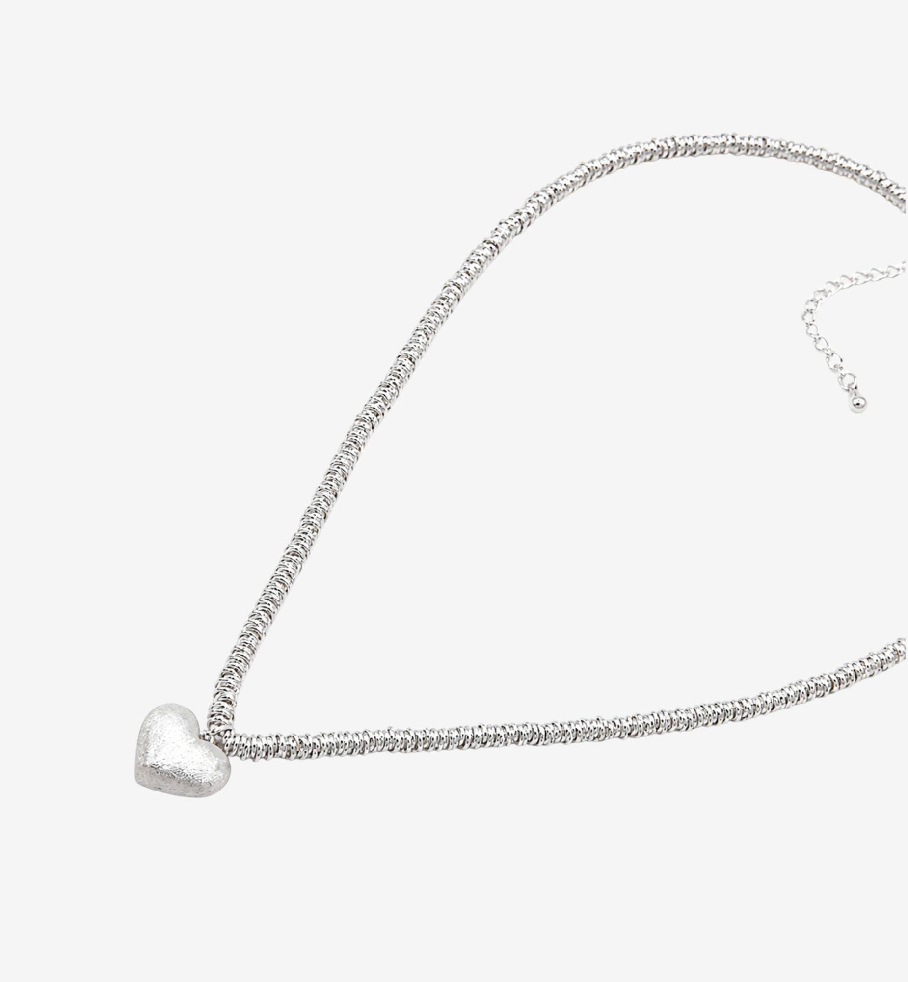Kokoro Silver Heart Necklace