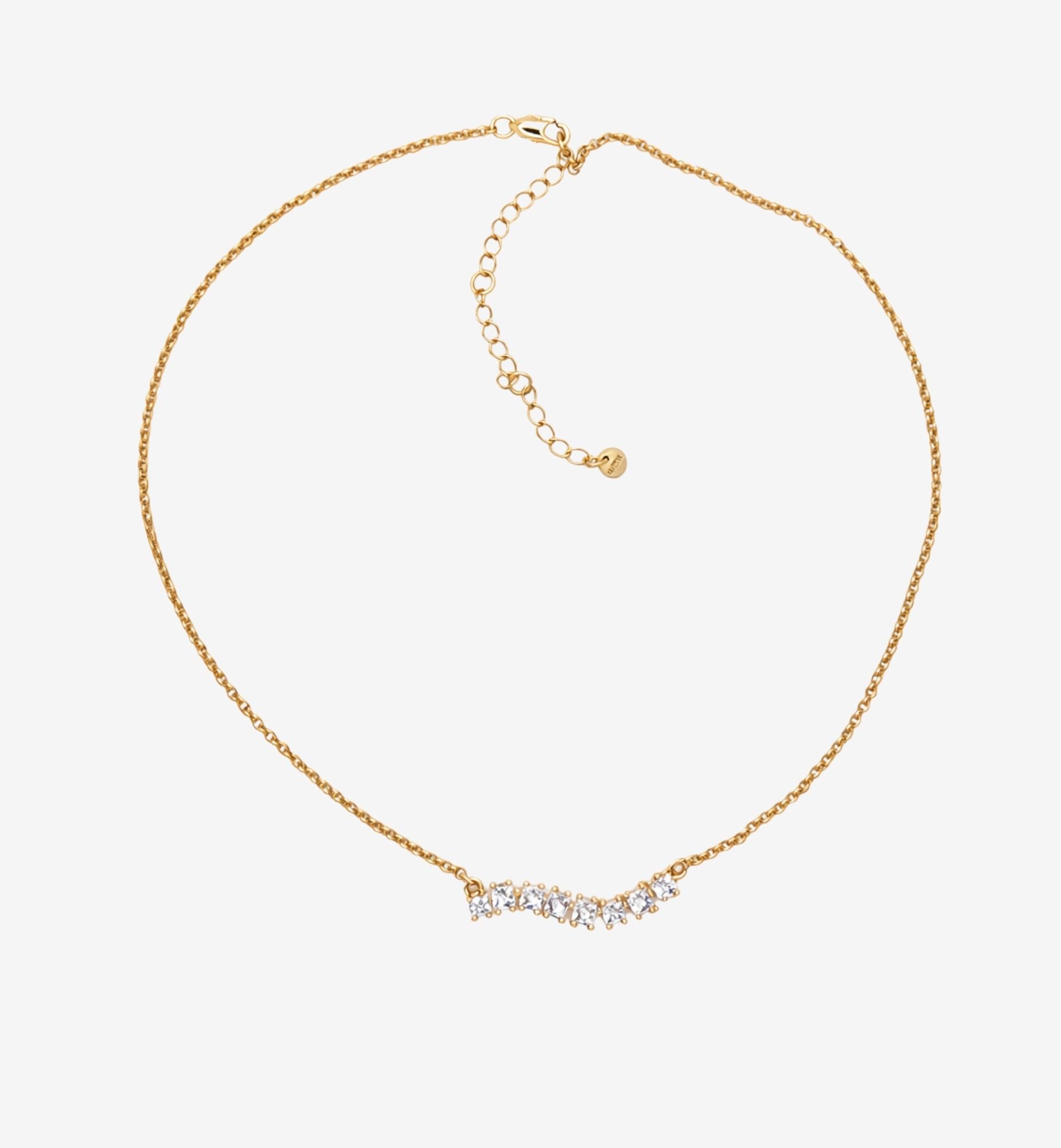 Nami Gold Stone Wave Necklace