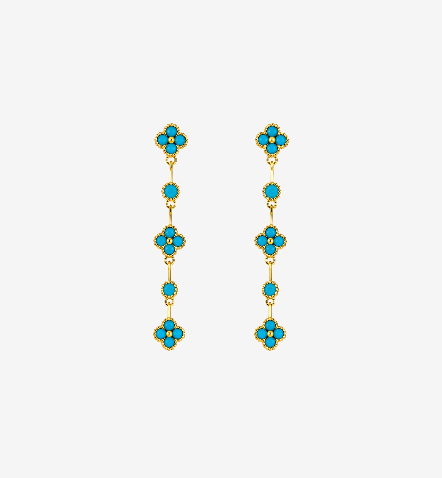 Kinmokusei Aqua Drop Earrings