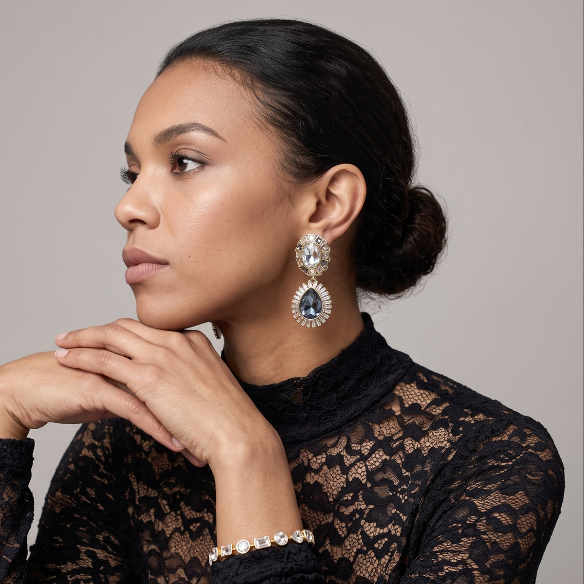 Hanabi Statement Stones Earrings
