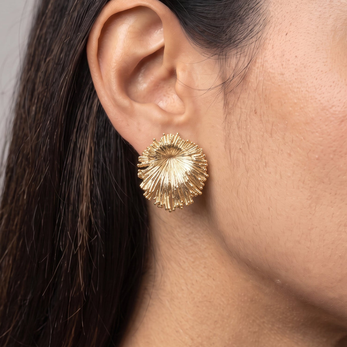 Kin Gold Statement Stud Earrings