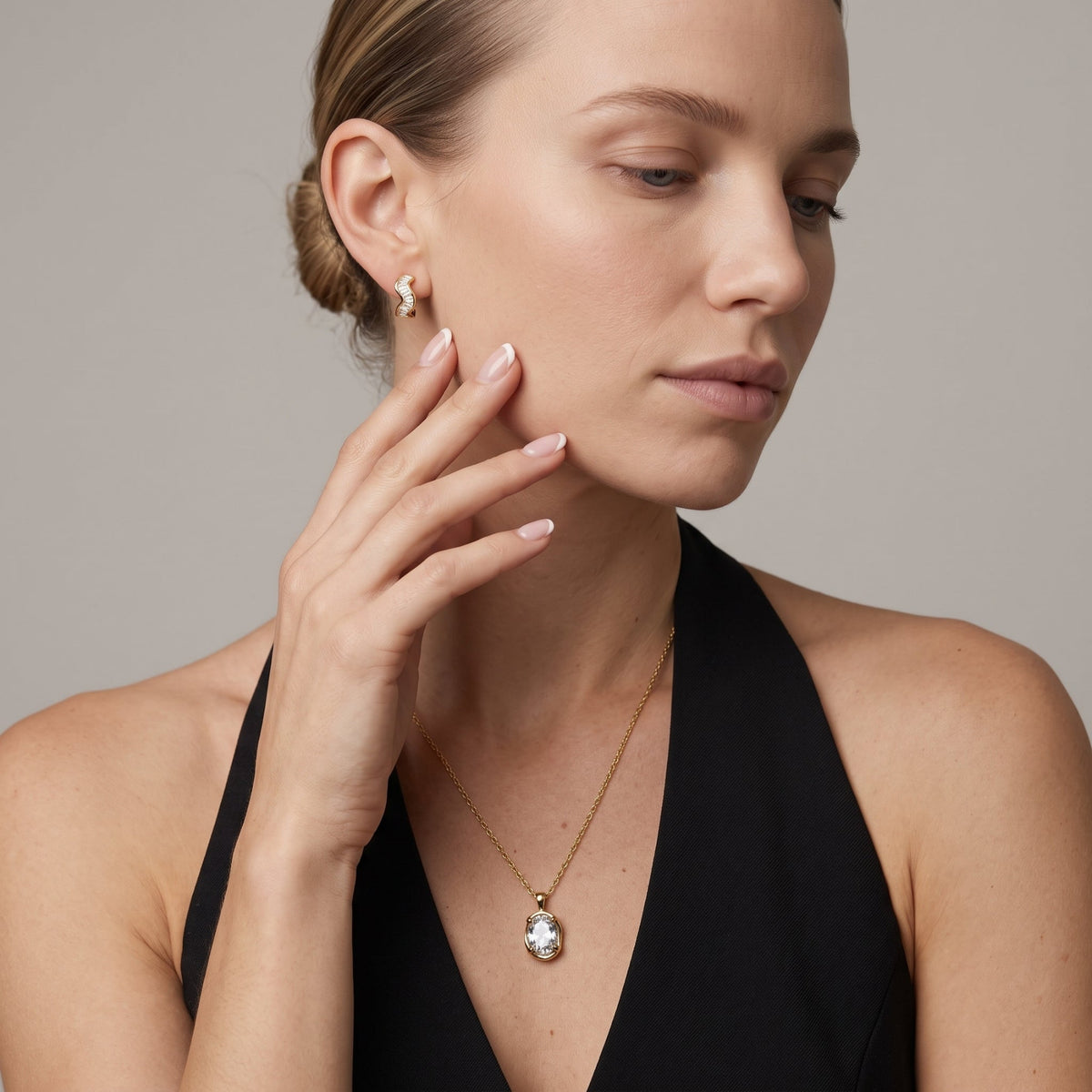 Kin Stacked Gold Hoops