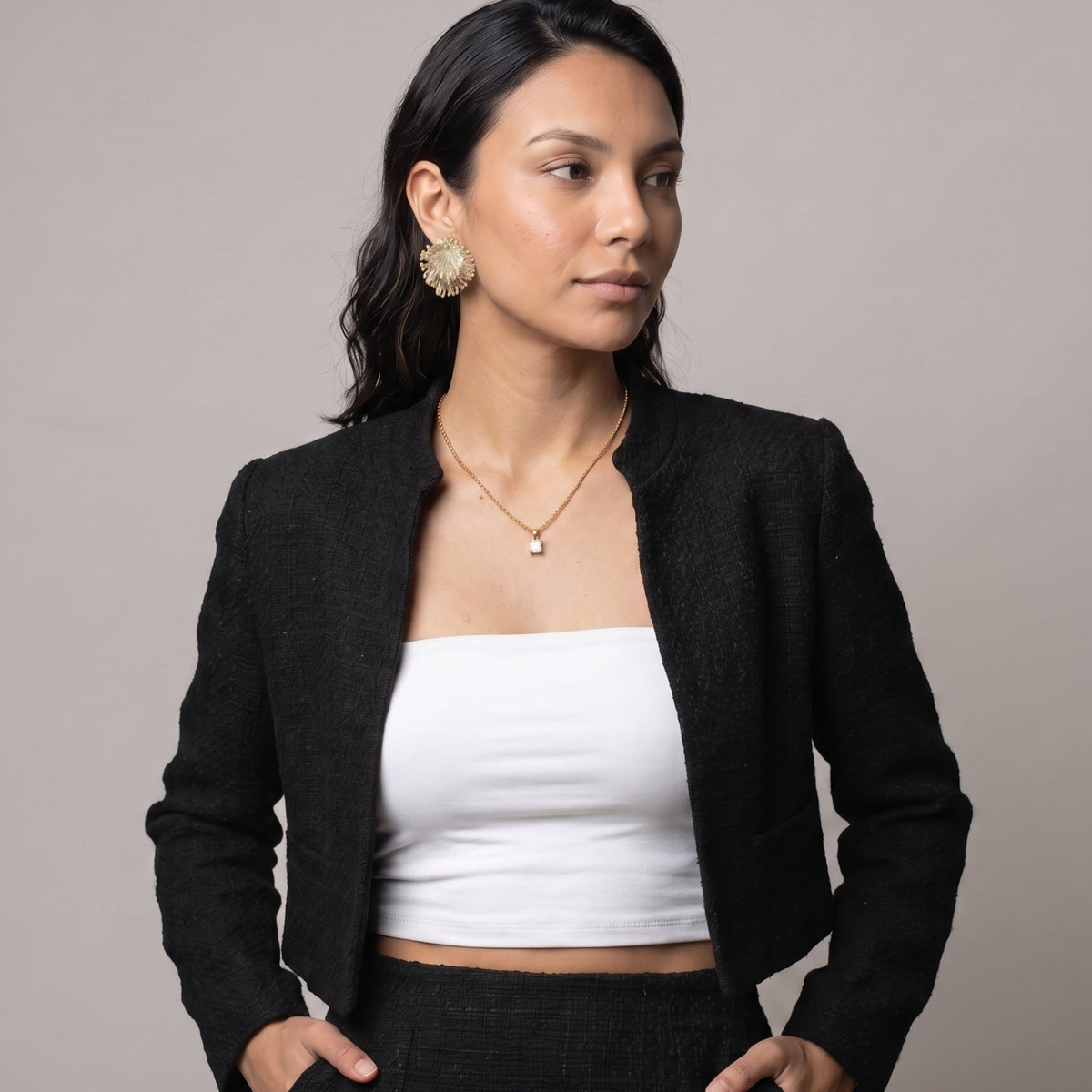 Kin Gold Statement Stud Earrings