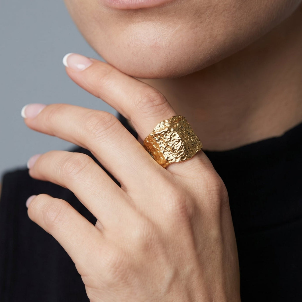Kin Molten Gold Ring