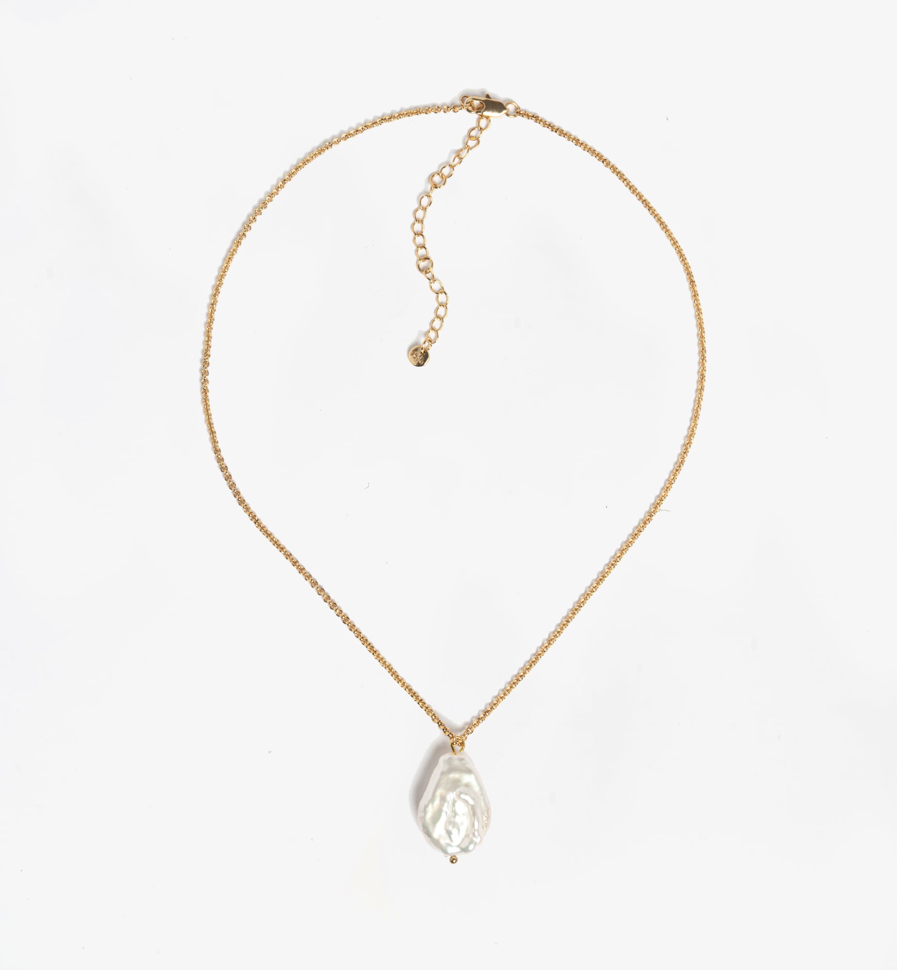 Shinju Gold Baroque Pearl Pendant 18K Gold Plated  18K Gold Plated by Uchi & Soto Jewellery